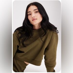 Girlfriend Collective Olive Green Top